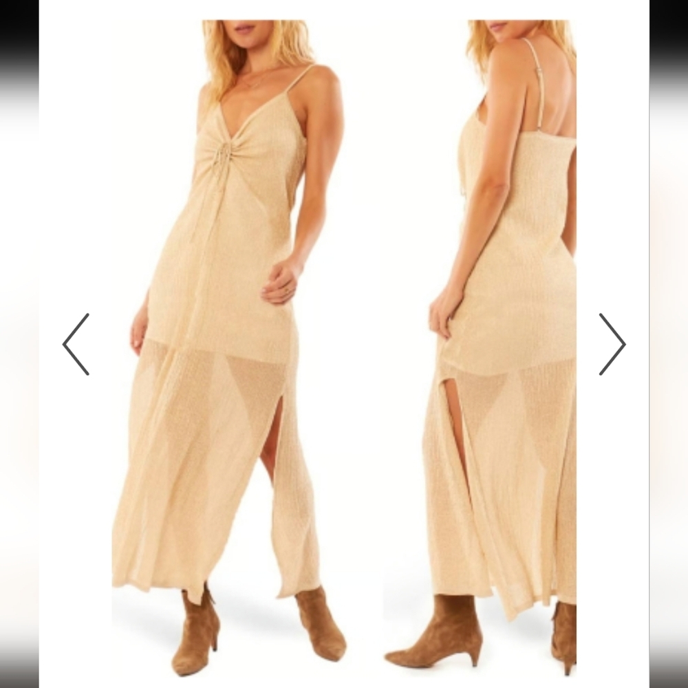 Amuse Society Beige Maxi Dress